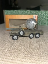FJ FRANCE JOUET MILITARY DODGE 6x6 - ARMY GREEN L9.5cm - SEARCHLIGHT VG