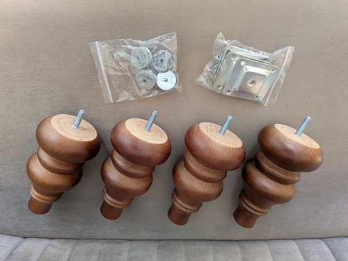Furniture legs set wooden - legs,