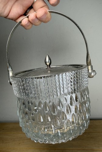 Teardrop glass ice bucket - glass,