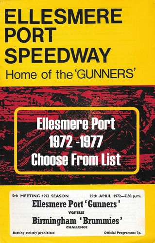 Ellesmere port programmes - programmes, 1972