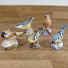 5 X Royal Worcester Birds Gold
