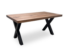 Furniture Village Bodahl Compact 'Terra' Table Desert Oak Straight Top 160cm NEW