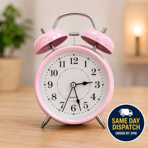 Silent alarm clock double - alarm,