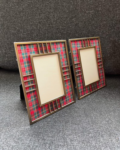 Vintage red tartan plaid - 2x,