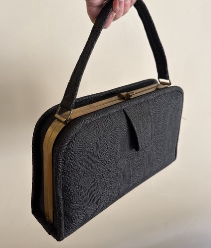 Vintage 1950s black textured - 1950s,