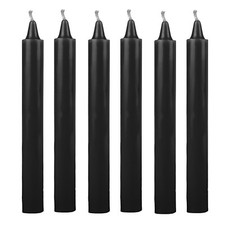 25 - Unscented Tapered Dinner Candles Paraffin Wax Long Burning Candle 190 mm