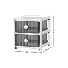 Stackable Plastic Drawers Storage Draw Box Tower Table Mini Desktop School Home