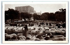 Postcard Norwich Norfolk Cattle Market and Castle Museum England