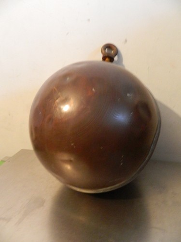 Antique copper water tank ball - tank,