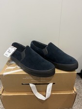 Zara Boys Mens Loafers Moccassins Driving Shoes Navy Blue Suede EU 39 UK 6