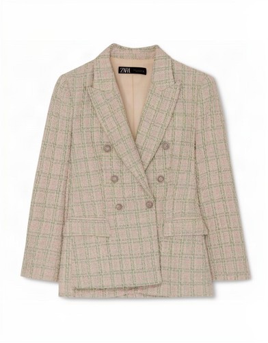 Zara womens double - zara, breasted