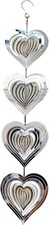 3D Heart Metal Wind Spinner -