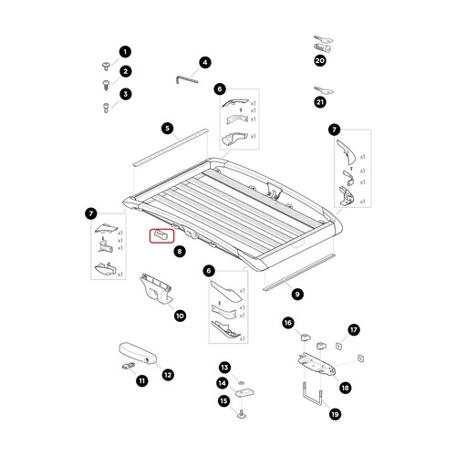 Thule lashing eyelet - , for