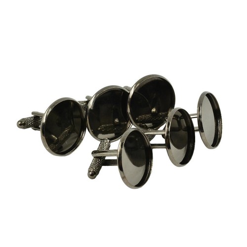 Pieces round cufflinks - 6,