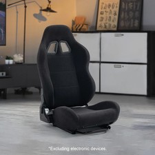 MINOR TEAR! Black Racing Seat