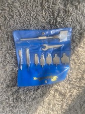 vintage spiralux power wood turning carpentry drill bits unused