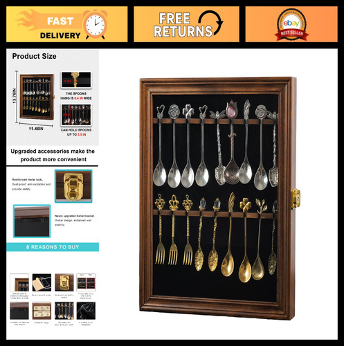 Lockable wall mount tea spoon - wall,