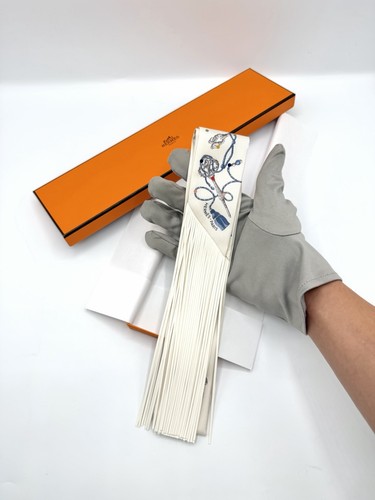 Hermes fringe leater twilly - hermes,