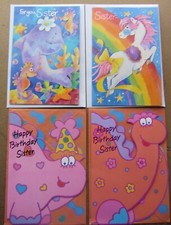 Happy Birthday Sister, Girl Cards. Multiple designs. Select one card. 