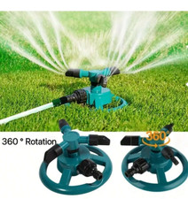 360° Rotating Garden/Lawn Sprinkler 3-Arms System Automatic Watering Irrigation