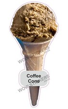 Ice cream van sticker Coffee