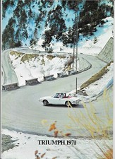 1971 Triumph brochure: Toledo/1500, 2.5PI/2000, Stag, TR6, GT6/Spitfire, Herald 
