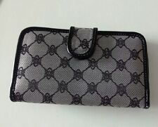 Ladies Fabretti Black Grey Coin Notes  Card Wallet Purse NEW