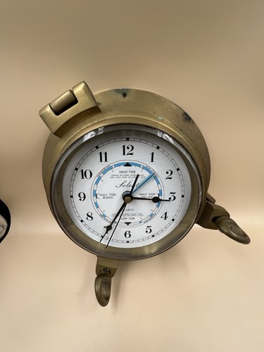 Ships brass tide clock - ships,