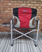 Liberty Leisure Directors Chair Red Camping Caravan Motorhome Folding Padded