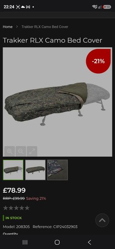 Trakker rlx camo bedcover - rlx,