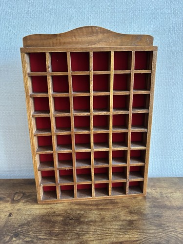 Wooden thimble display case - display,