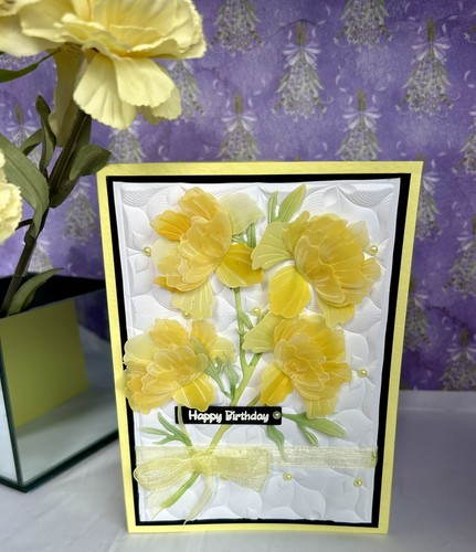 Luxury floral birthday card - luxury,