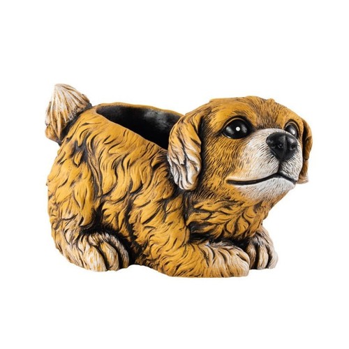 Playing dog plant pot 20cm - dog,