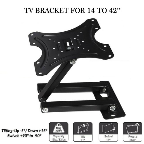 Black tilt rotate swivel - black, tilt/rotate/swivel