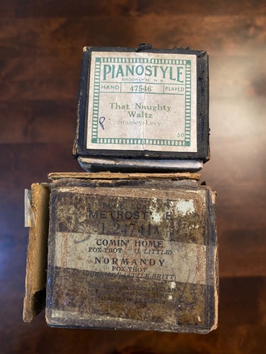 Pianola music rolls - music,