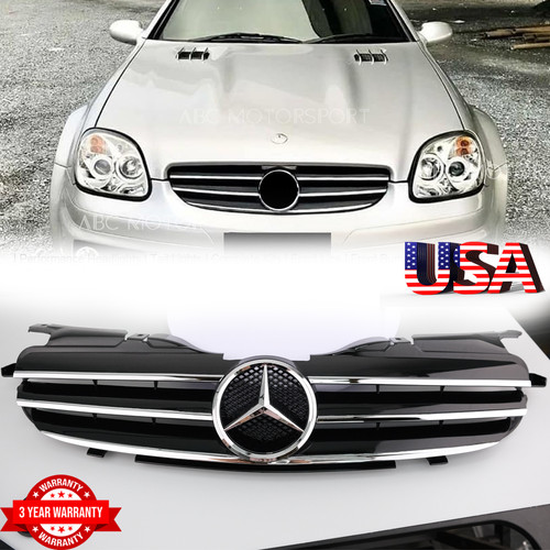 Chrome black front bumper - chrome,