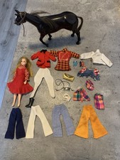 Original 1970’s Pippa Doll, Clothes, Horse And Accessories