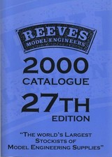 Reeves Model Engineers 2000 Catalogue 27th Edition - A J Reeves and Co - Acce...