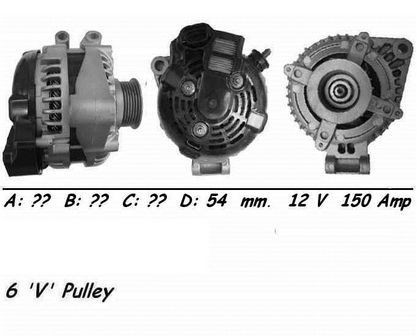 Alternator 150amp for land - for,