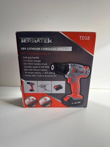 Terratek 18v lithium ion - terratek, lithium-ion