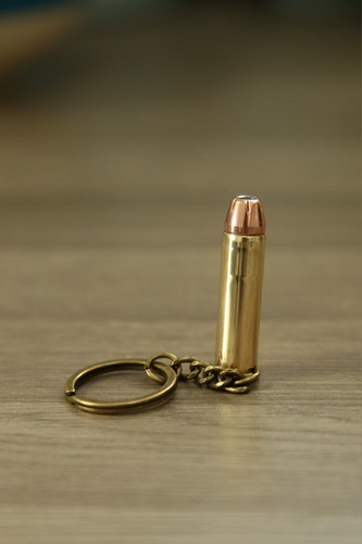357 magnum bullet keychain - magnum,