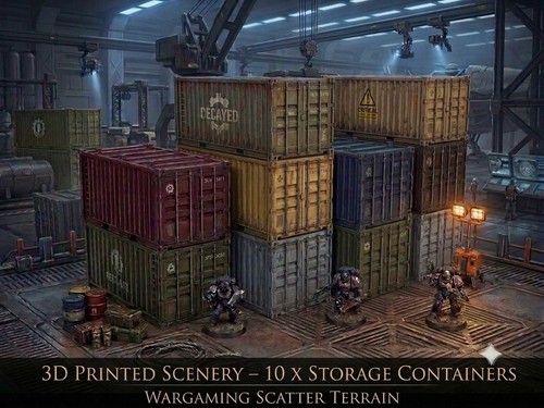 10x storage containers 28mm - 10x,