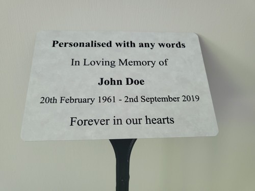 Personalised memorial plaque - personalised,