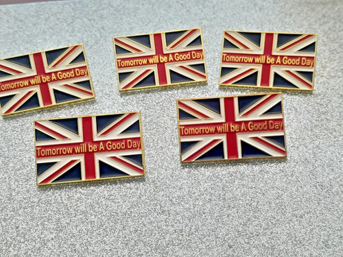 Union jack pin badges - 5,