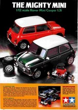 PPOT30 MODEL KIT ADVERT 11X8 TAMIYA 1/12 SCALE ROVER MINI COOPER 1.3i