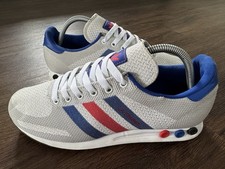 ADIDAS Originals LA 1 Weave Mens Running Trainers, Grey/Blue/Red - Size 6