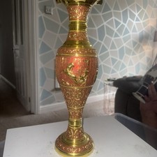 Egyptian Brass Vase 39cm