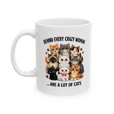 Crazy Cat Lady Mug 11oz Funny
