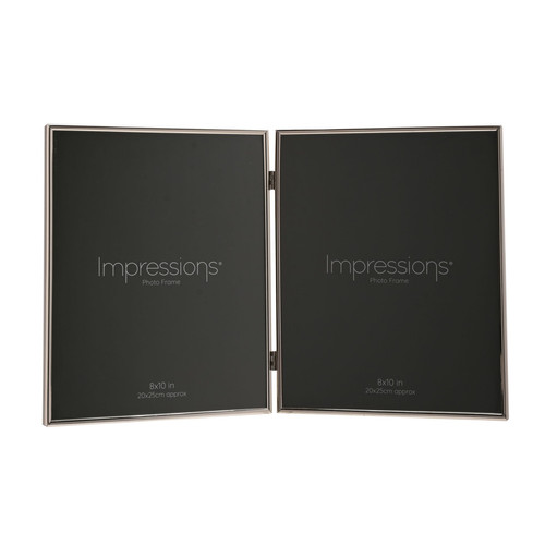 Silverplated double photo - double,