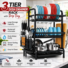 3 Tier Dish Drainer Rack